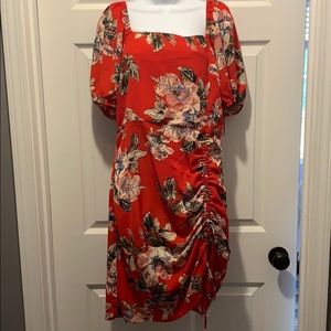 Red Floral Dress
